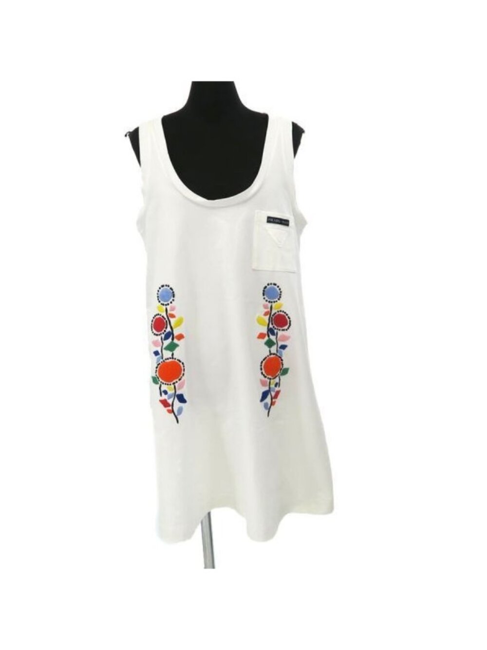 Prada Sleeveless Dress White